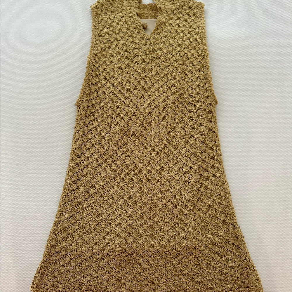 Gold Vintage Sleeveless Knit Top